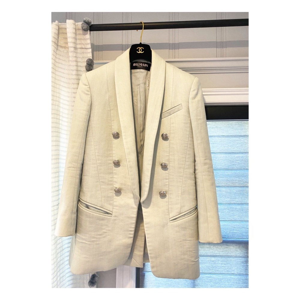 Denim Balmain jacket size 8